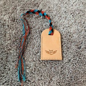 Consuela Untreated Leather Luggage Tag